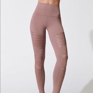 ALO High Waist Moto Legging, Smoky Quartz
